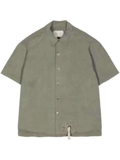 Greg Lauren Army Tent cotton shirt - Green