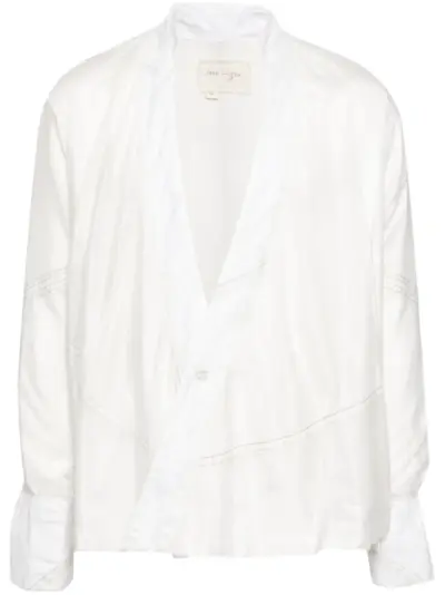 Greg Lauren parachute winged jacket - White