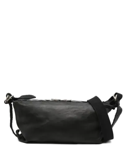 Guidi leather cross body bag - Black