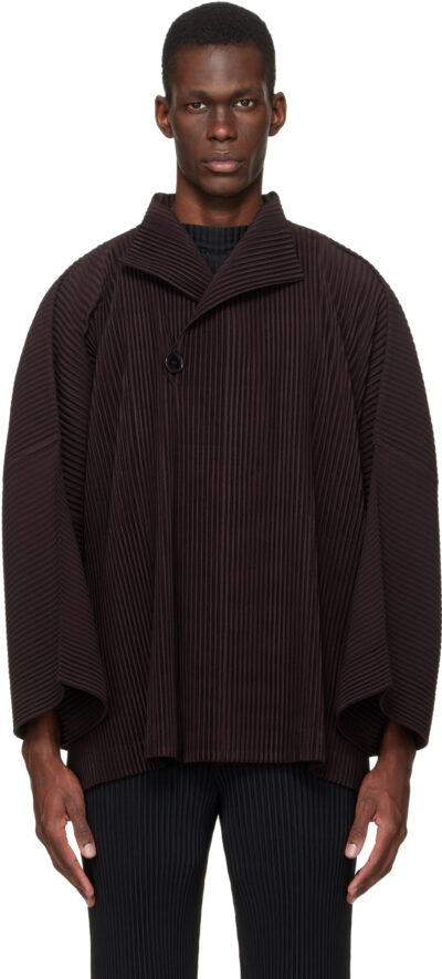 HOMME PLISSÉ ISSEY MIYAKE Brown Wear Or Wrap Jacket