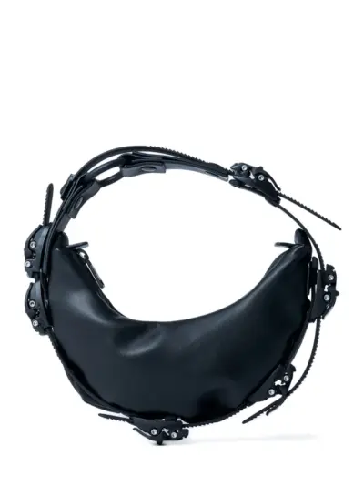 Innerraum adjustable buckled shoulder bag - Black