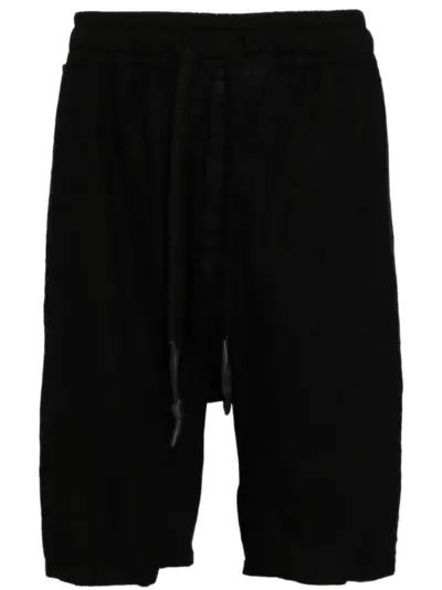 Isaac Sellam Experience drop-crotch cotton shorts - Black