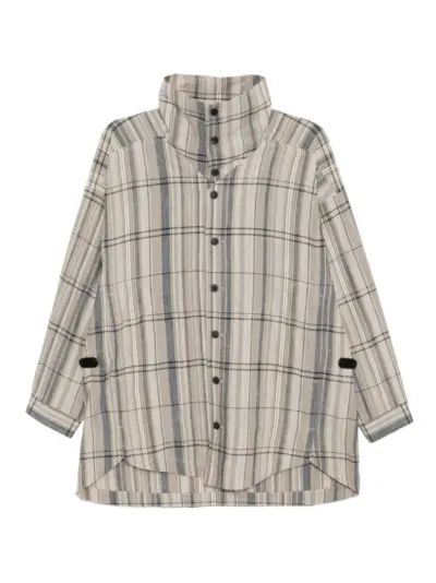 Jan Jan Van Essche Madras checked shirt - Neutrals
