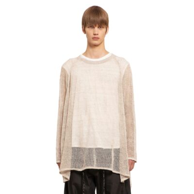 Jan-Jan Van Essche Oversized mesh ajour knit sweater