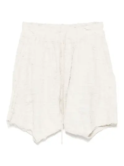 Julius Drop Crotch Fibroin shorts - Neutrals