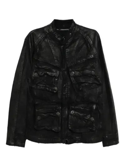 Julius distressed denim jacket - Black