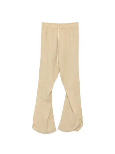 Julius drawstring gathered trousers - Neutrals