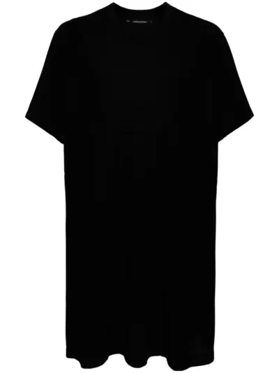 Julius fine-knit cotton T-shirt - Black