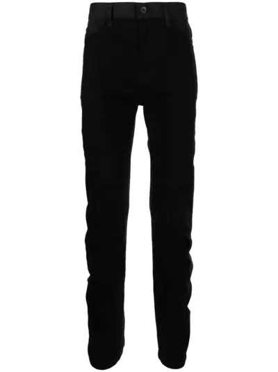 Julius low-rise straight-leg trousers - Black