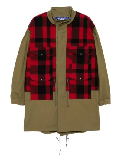 Junya Watanabe MAN checked fishtail parka - Red
