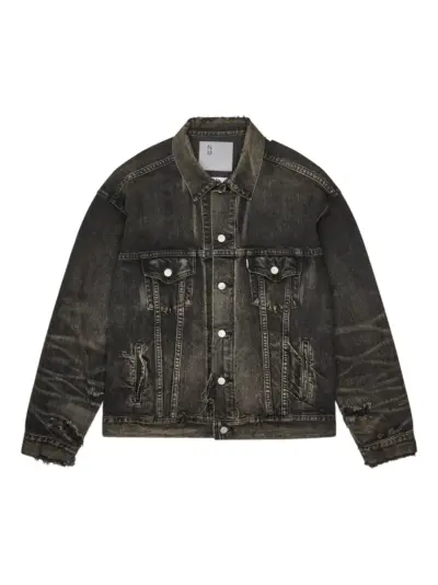 Junya Watanabe MAN distressed jacket - Grey