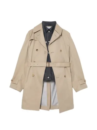 Junya Watanabe MAN douuble-breasted coat - Neutrals