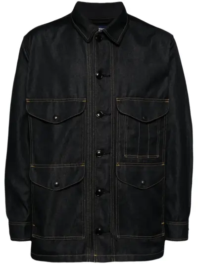 Junya Watanabe MAN elbow-patches denim jacket - Blue