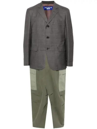 Junya Watanabe MAN panelled coat - Brown