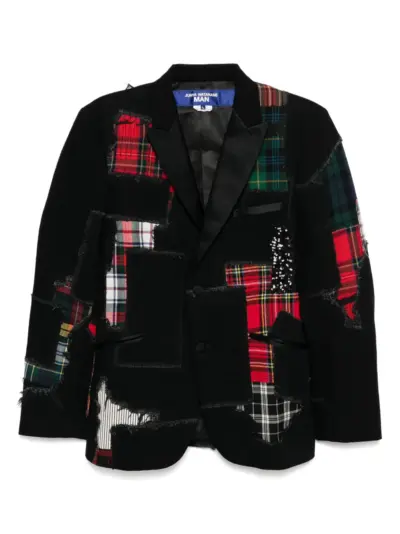 Junya Watanabe MAN patchwork blazer - Black