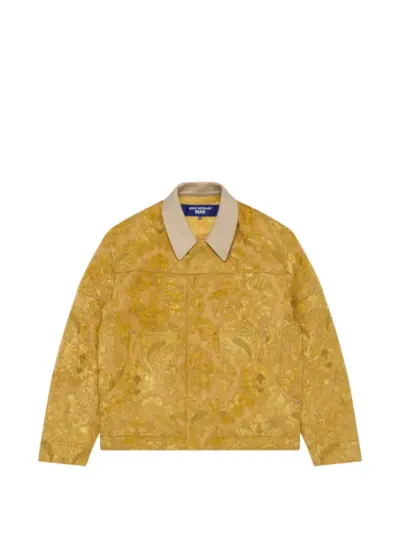 Junya Watanabe MAN patterned shirt jacket - Yellow