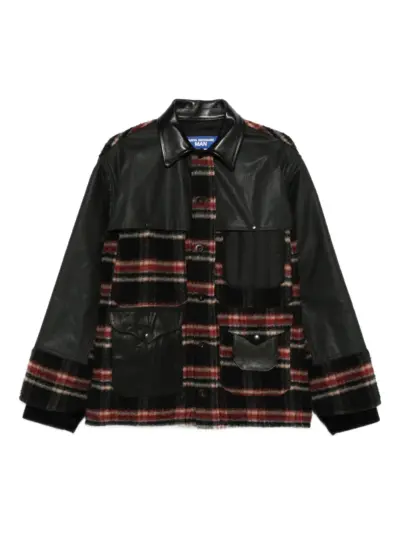 Junya Watanabe MAN x Comme des Garçons check panelled jacket - Black