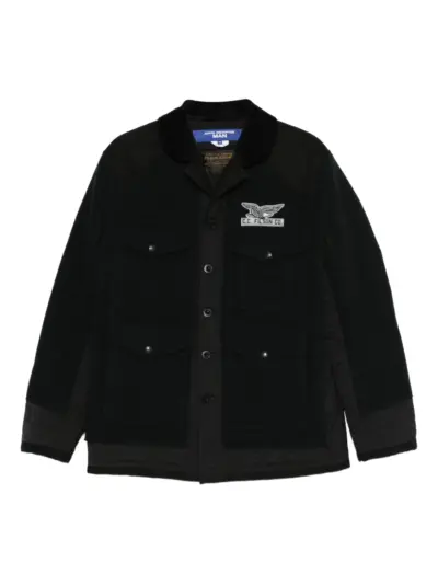 Junya Watanabe MAN x Filson buttoned patch-detail jacket - Black