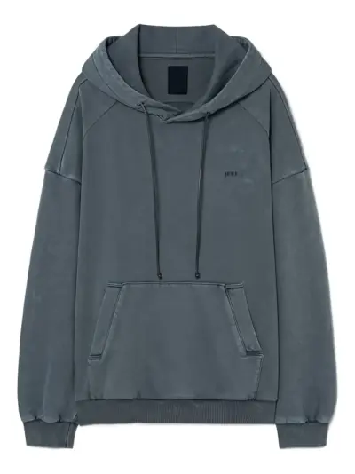 Juun.J slogan-print hoodie - Green