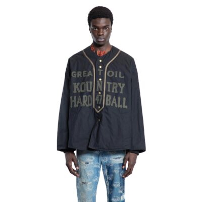 KAPITAL Cotton Weather Oil Coated Baseball Blouson