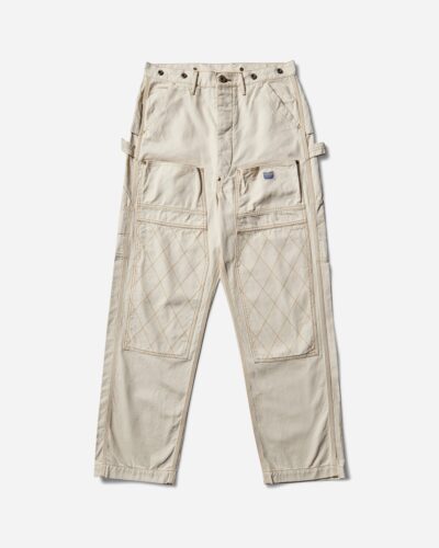 KAPITAL Men s Light Canvas Lumber Pants Ecru