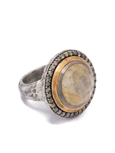 KUNDO hammered sterling-silver ring