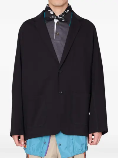 Kolor long-sleeves blazer - Black