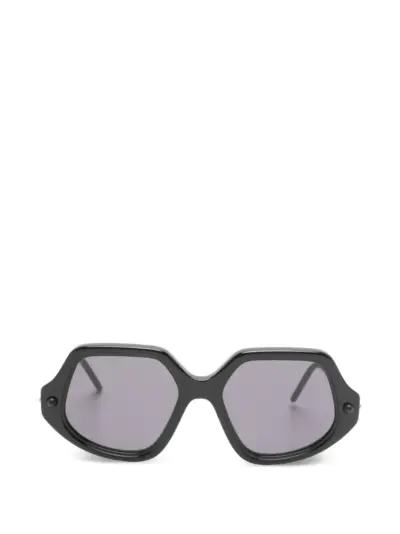 Kuboraum geometric-frame sunglasses - Black