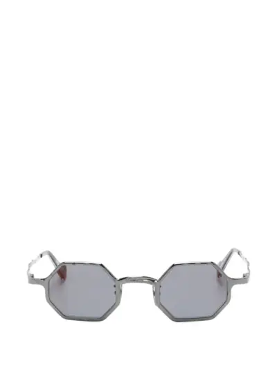 Kuboraum geometric-frame sunglasses - Grey
