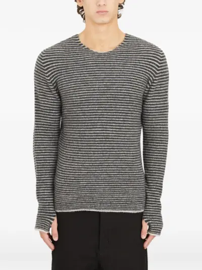 MD75 striped wool sweater - Grey