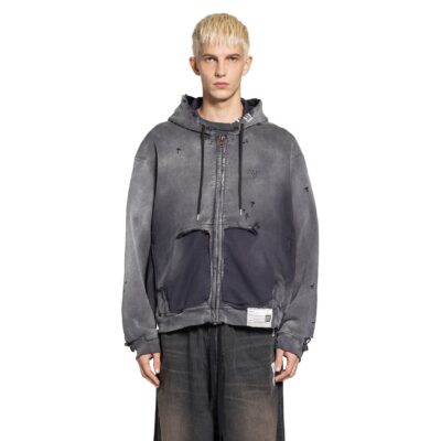 MIHARA YASUHIRO Sun Faded Zip-Up Hoodie