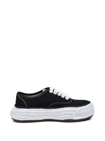 Maison MIHARA YASUHIRO Baker OG sole canvas low-top sneakers - Black