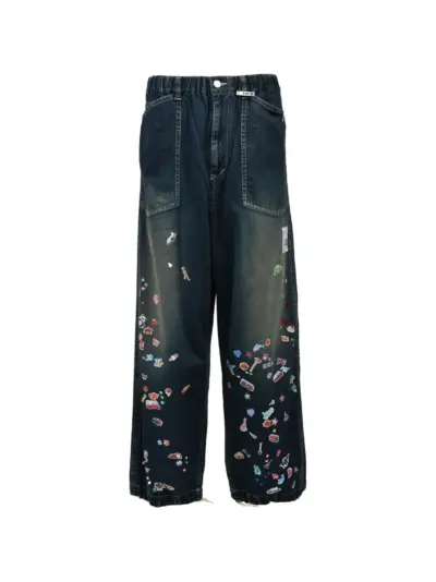 Maison MIHARA YASUHIRO Baker Stickers jeans - Blue