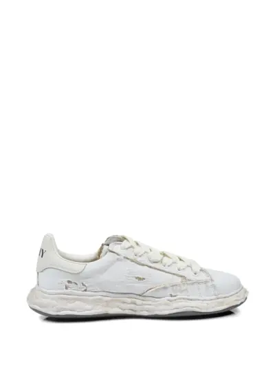 Maison MIHARA YASUHIRO Charles OG sole ripped-canvas sneakers - White