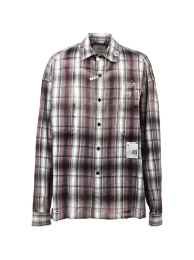 Maison MIHARA YASUHIRO Like Check shirt - Black