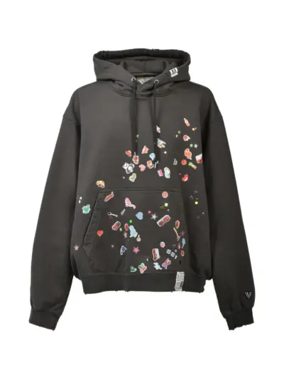 Maison MIHARA YASUHIRO Stickers hoodie - Black