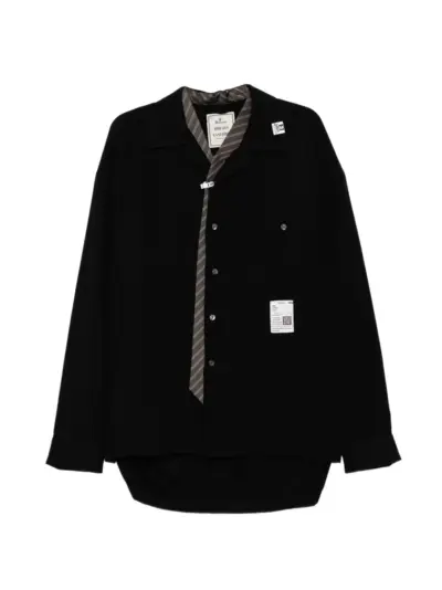 Maison MIHARA YASUHIRO chest pocket shirt - Black