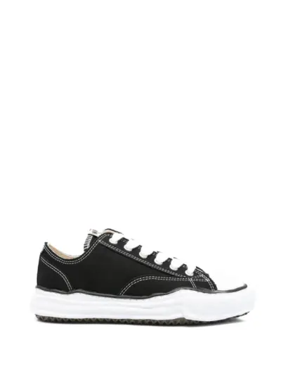 Maison MIHARA YASUHIRO contrast-stitch chunky-sole sneakers - Black