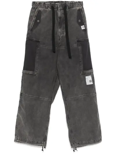 Maison MIHARA YASUHIRO cotton cargo jeans - Black