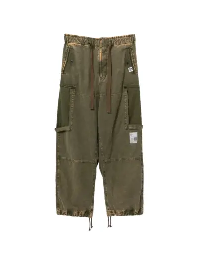 Maison MIHARA YASUHIRO cotton cargo pants - Green