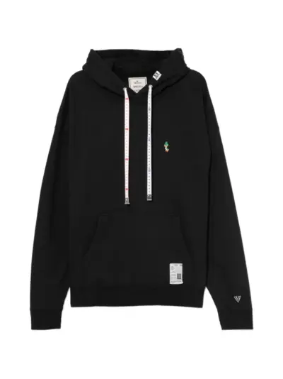 Maison MIHARA YASUHIRO graphic-embroidered hoodie - Black