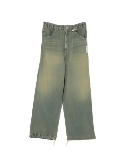 Maison MIHARA YASUHIRO logo-patch jeans - Blue