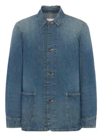 Maison Margiela button-up cotton jacket - Blue
