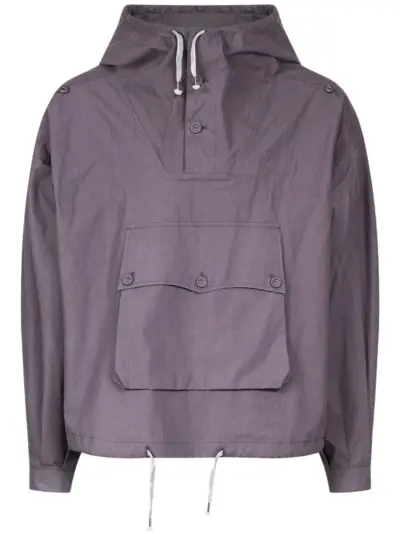 Maison Margiela coated hooded jacket - Purple