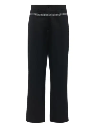 Maison Margiela plaid belt trousers - Black