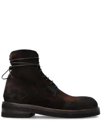 Marsèll suede lace-up ankle boots - Black