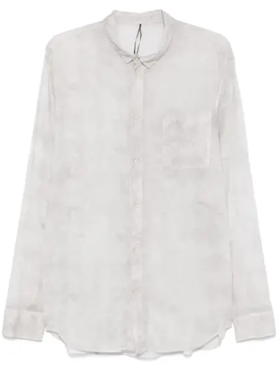 Masnada abstract-print shirt - Grey