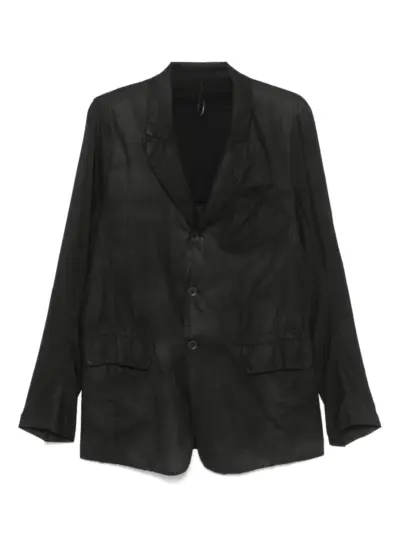 Masnada crinckled blazer - Black