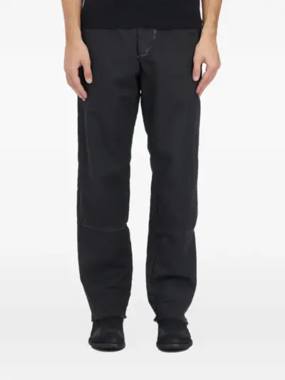 Masnada distressed-effect trousers - Black