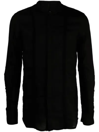 Masnada taped slim-cut shirt - Black